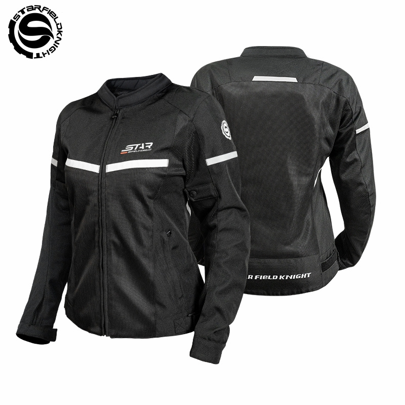 Summer Knights Clothing - سترة دراجات نارية SFK باللونين الأسود