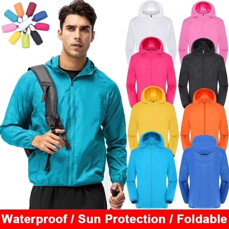 Summer Rain Clothing - سترة مقاومة للماء للرجال والنساء، سترة
