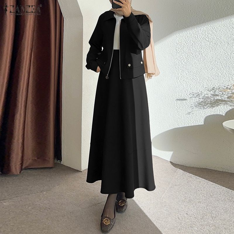 Summer Clothing Hijab - أزياء محتشمة للنساء: طقم من قطعتين