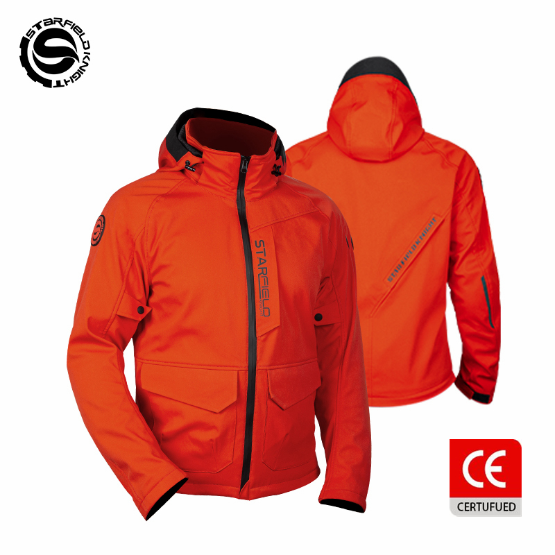 Summer Knights Clothing - سترة دراجات نارية برتقالية من SFK