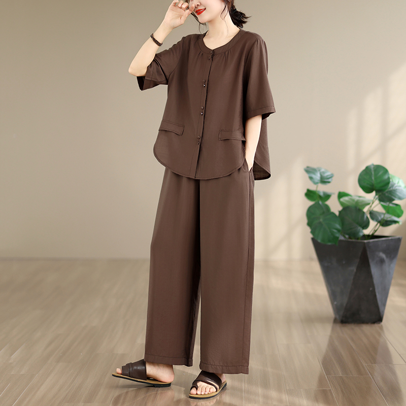 Summer Clothing For Women Over 60 - طقم صيفي جديد من قطعتين من