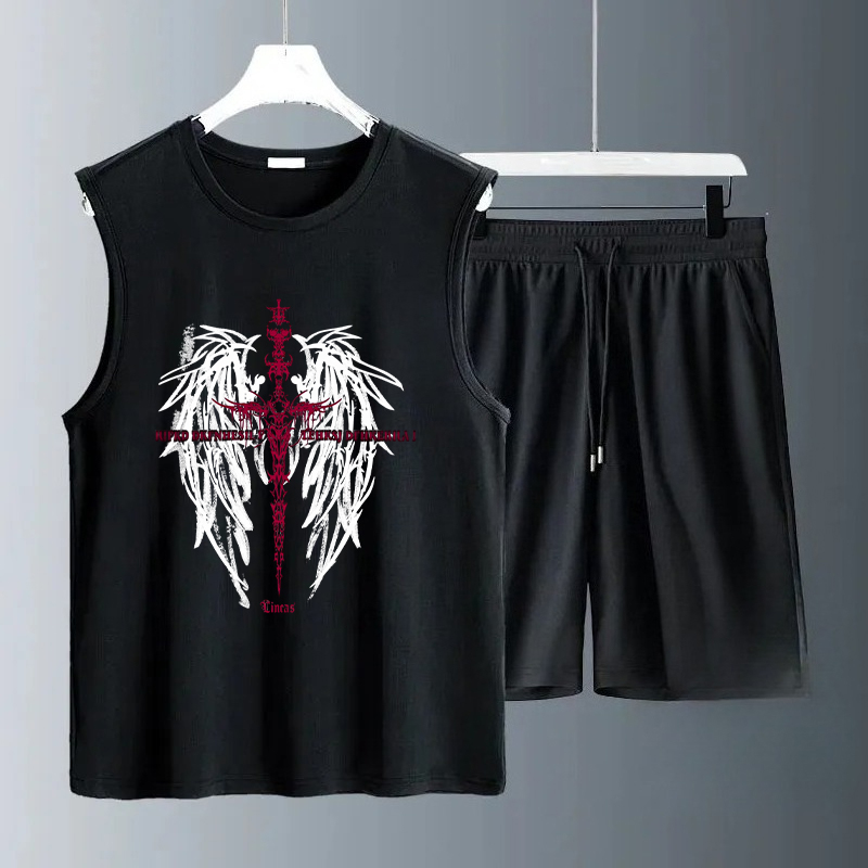 Summer Clothing Usa - مجموعات قمصان بدون أكمام للرجال صيف
