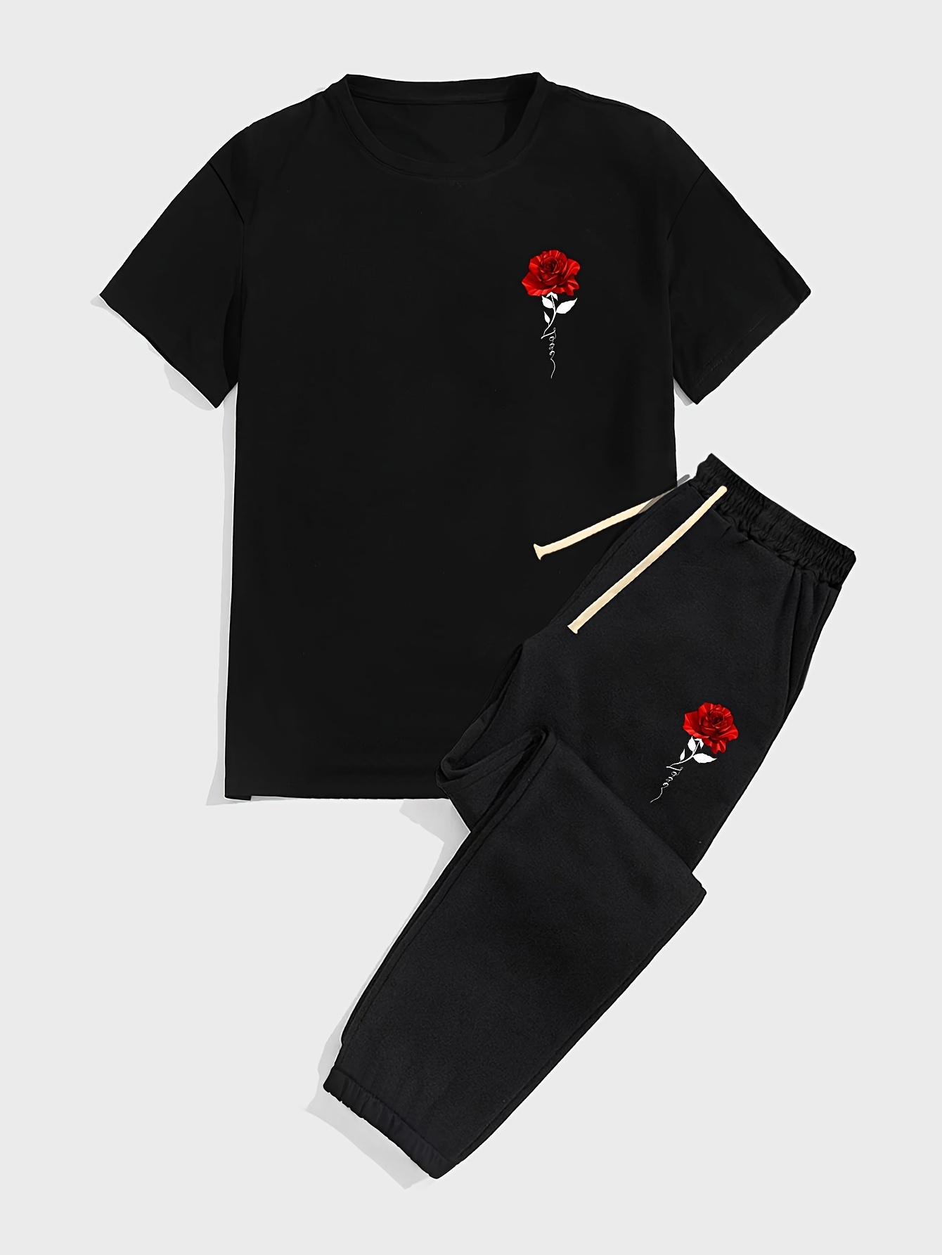 Summer Rose Clothing - أزياء رجالية صيفية جديدة مطبوعة بالورود