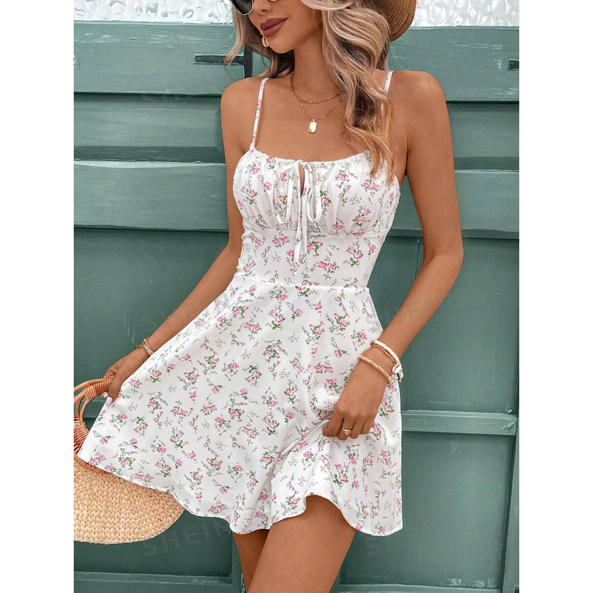 Summer Clothing Must Haves - الملابس النسائية فساتين نسائية الفرنسية الأزهار