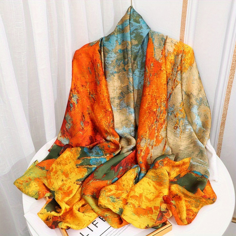 Summer Clothing Hijab - موضة 180x90 سنتيمتر وشاح حريري الساتان