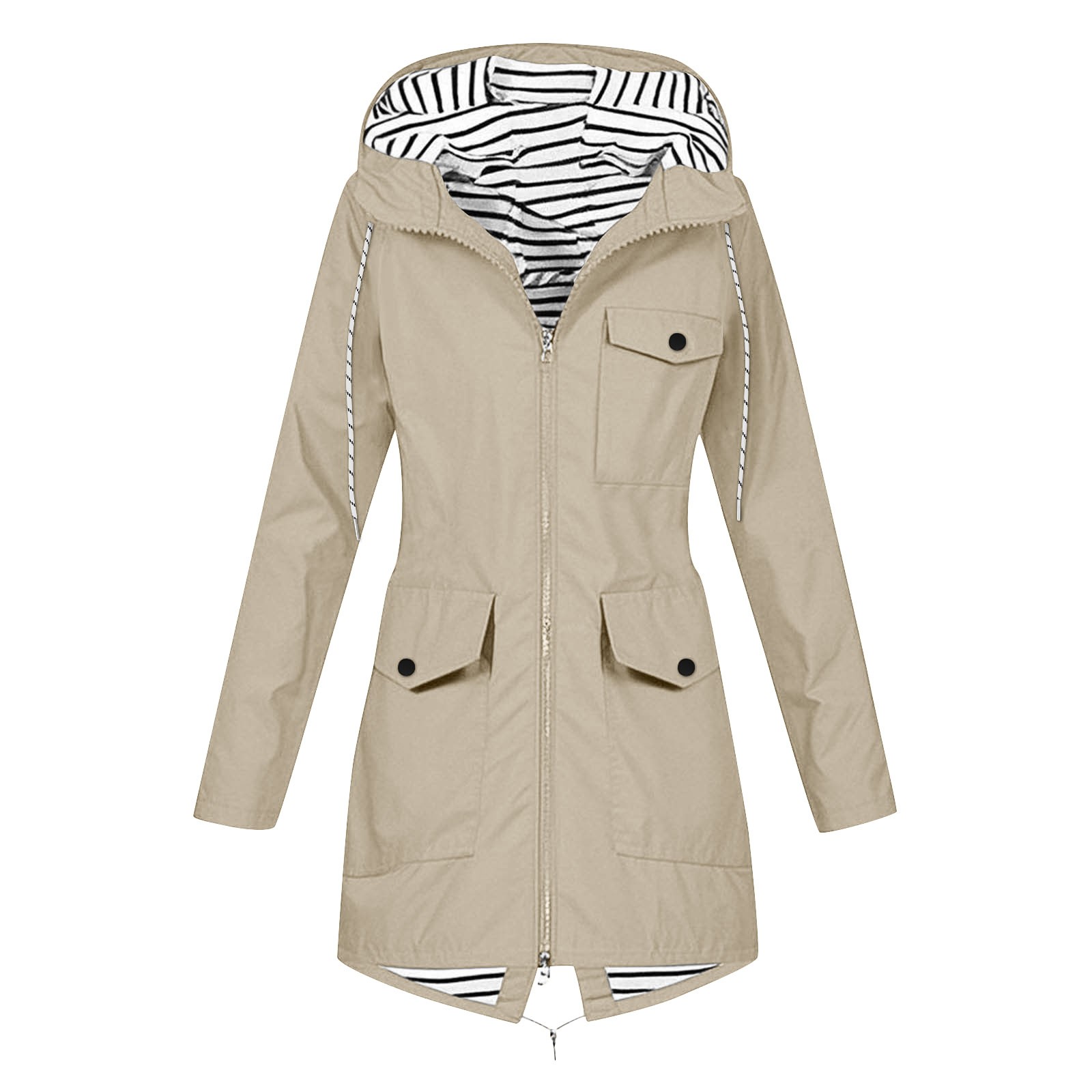 سترة نسائية بغطاء للرأس بسحاب  - مراجعة Summer Rain Clothing وسعره