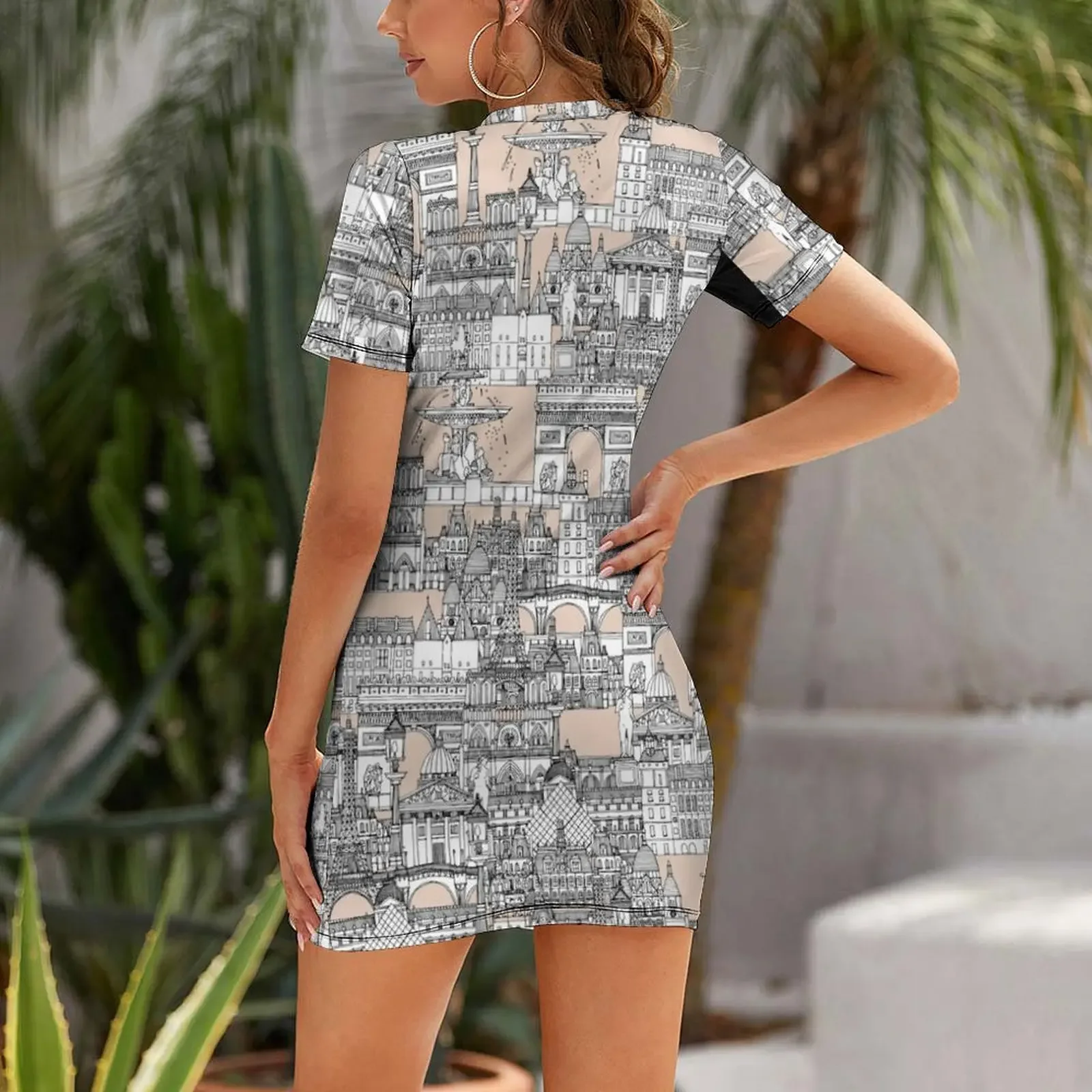 فستان باريس تويل وردي فاتح بأك - مراجعة Summer Clothing In Paris وسعره