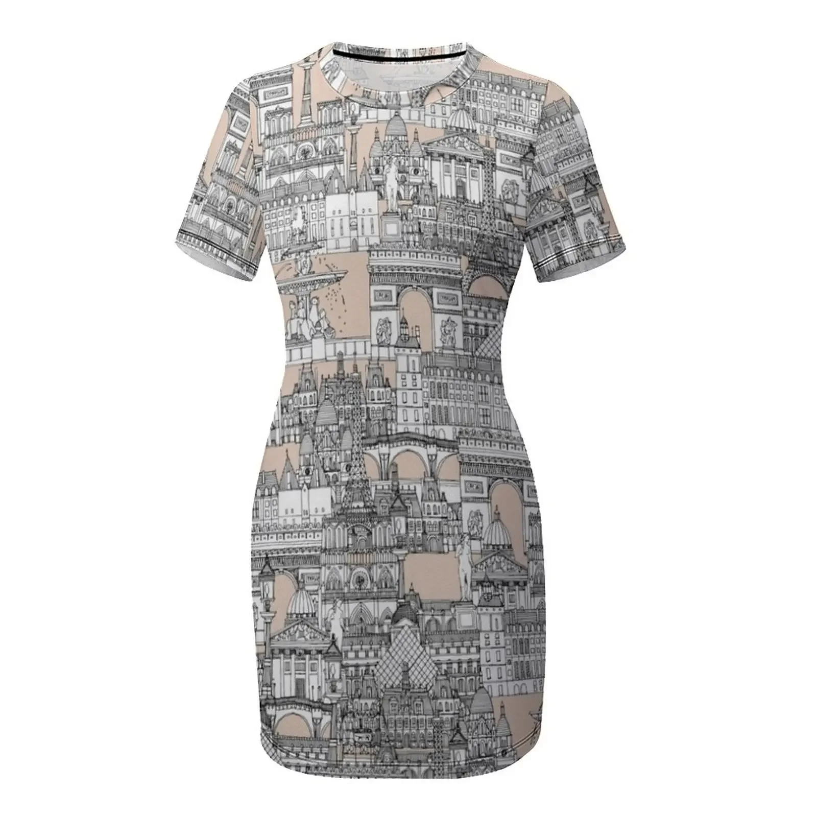 فستان باريس تويل وردي فاتح بأك - مراجعة Summer Clothing In Paris وسعره