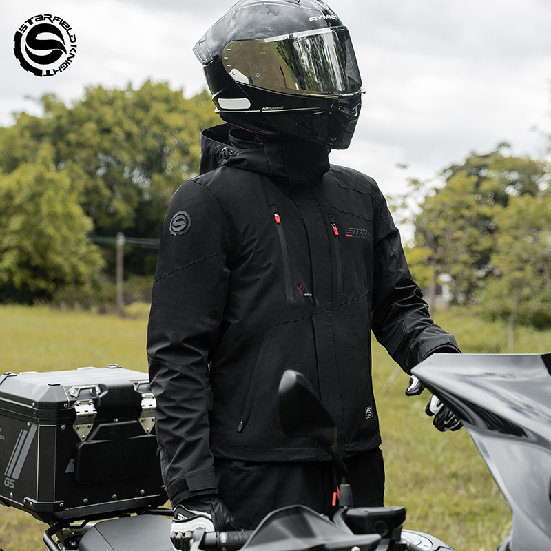سترة دراجات نارية سوداء من SFK - مراجعة Summer Knights Clothing وسعره
