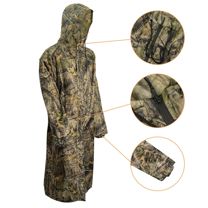 معطف واق من المطر طويل التمويه - مراجعة Summer Rain Clothing وسعره