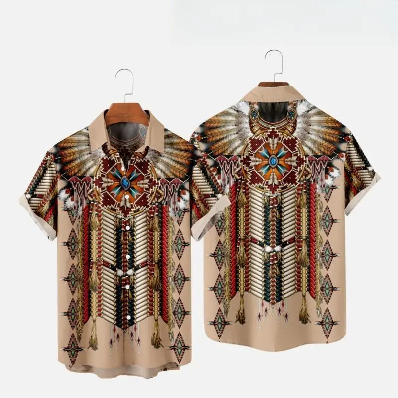 قميص شاطئ بأكمام قصيرة للرجال  - مراجعة Indian Summer Vintage Clothing وسعره