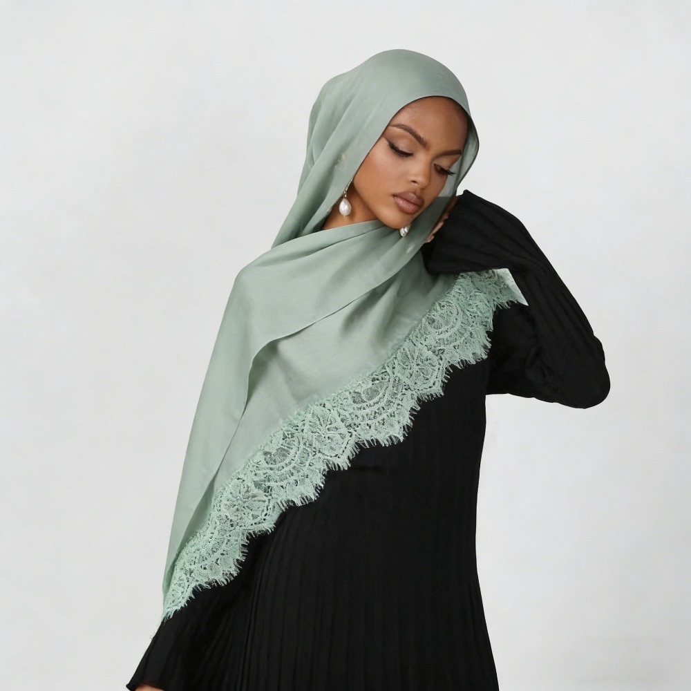 حجاب جديد من القطن والرايون مع - مراجعة Summer Clothing Hijab وسعره