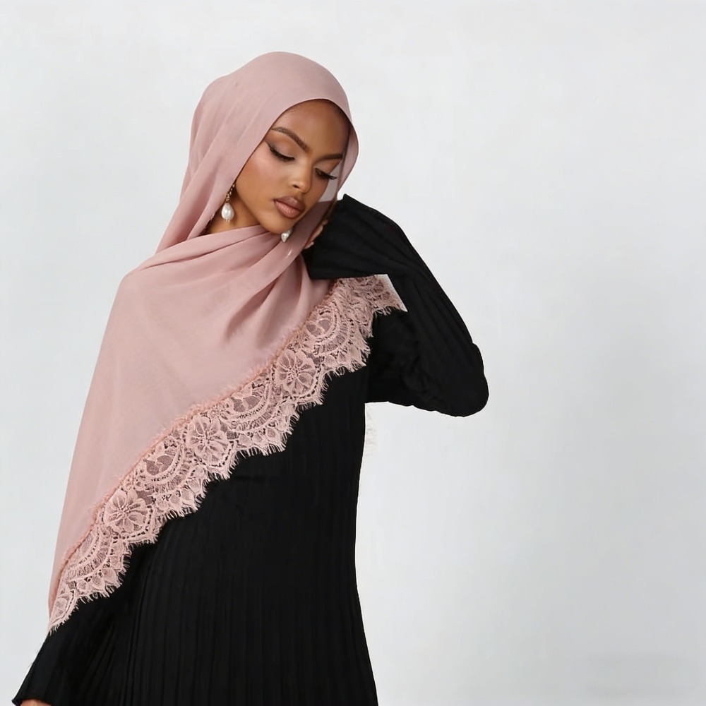 حجاب جديد من القطن والرايون مع - مراجعة Summer Clothing Hijab وسعره