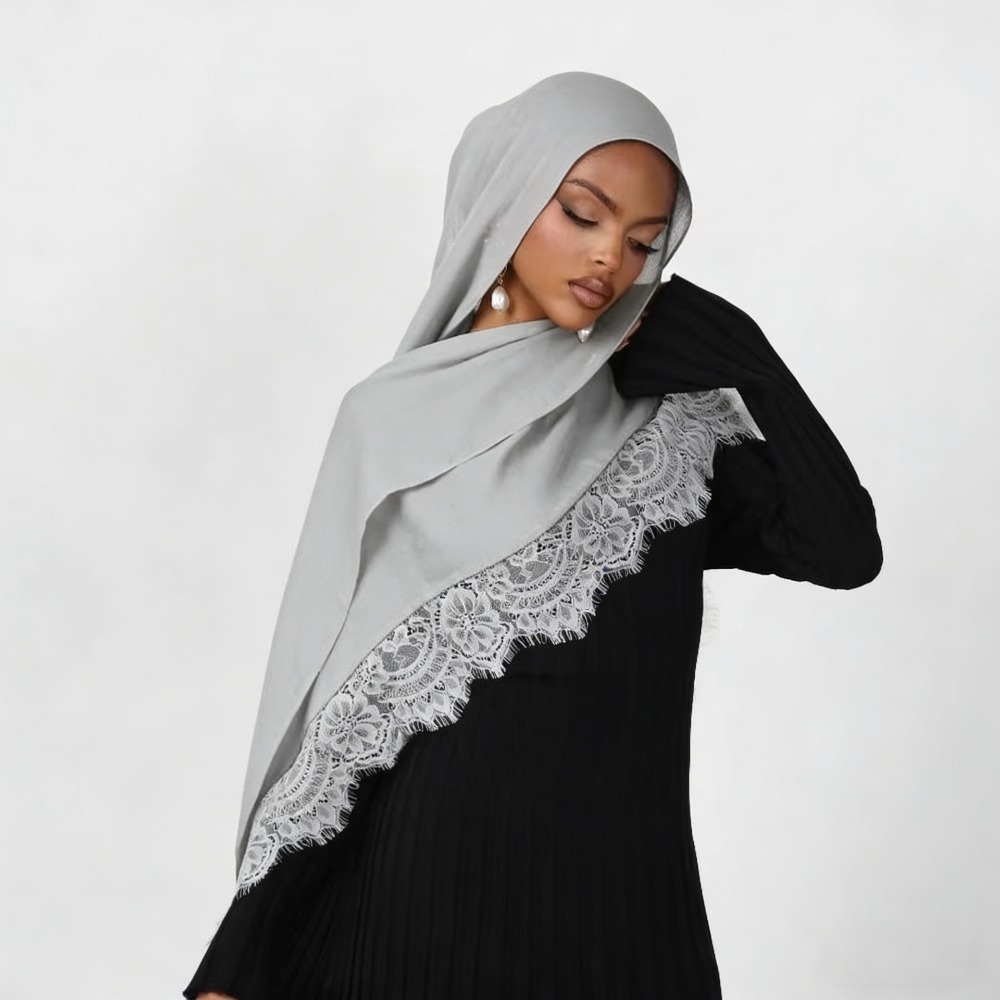 حجاب جديد من القطن والرايون مع - مراجعة Summer Clothing Hijab وسعره