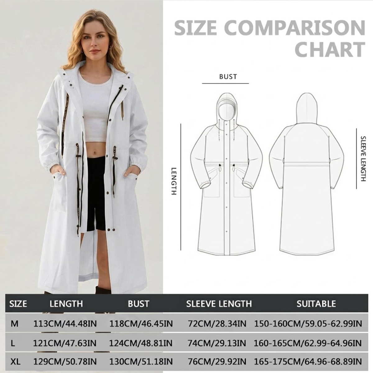 معطف مطر طويل للنساء مقاوم للم - مراجعة Summer Rain Clothing وسعره