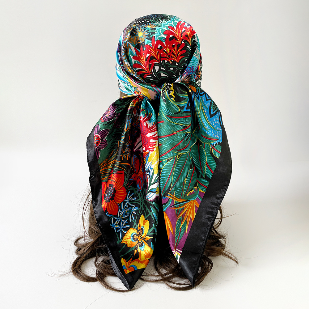 وشاح حريري مربع للنساء من مارك - مراجعة Summer Clothing Hijab وسعره
