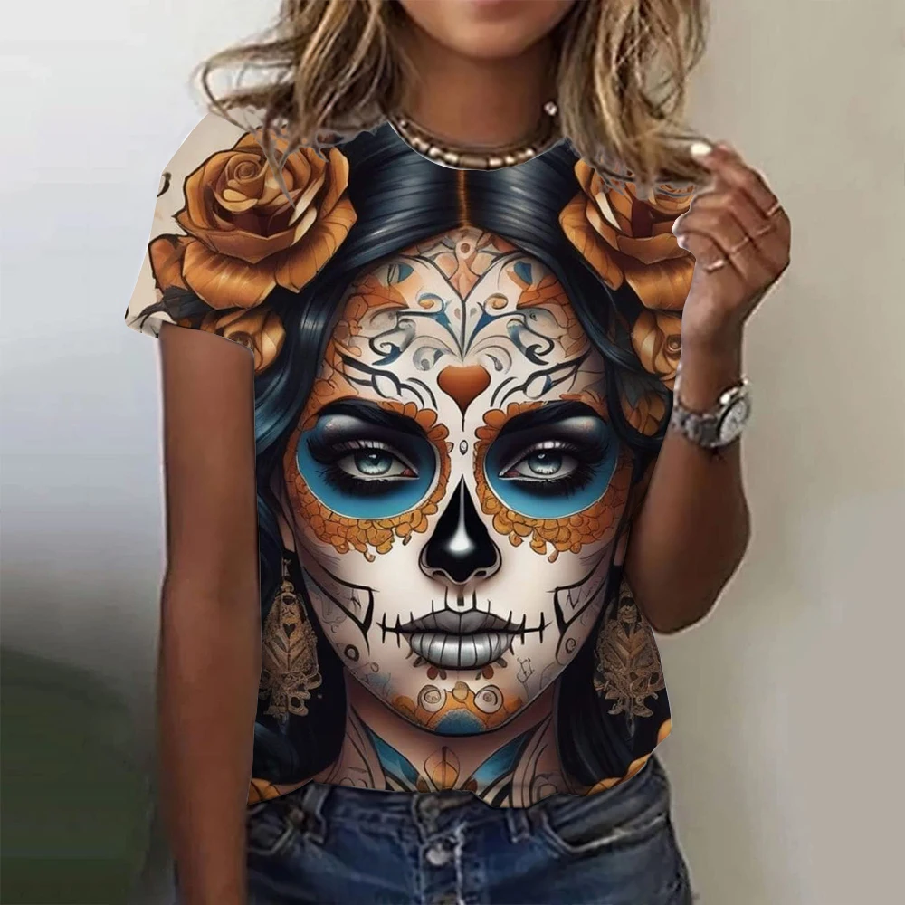 المكسيكي يوم الموتى المرأة تي  - مراجعة Summer Rose Clothing وسعره