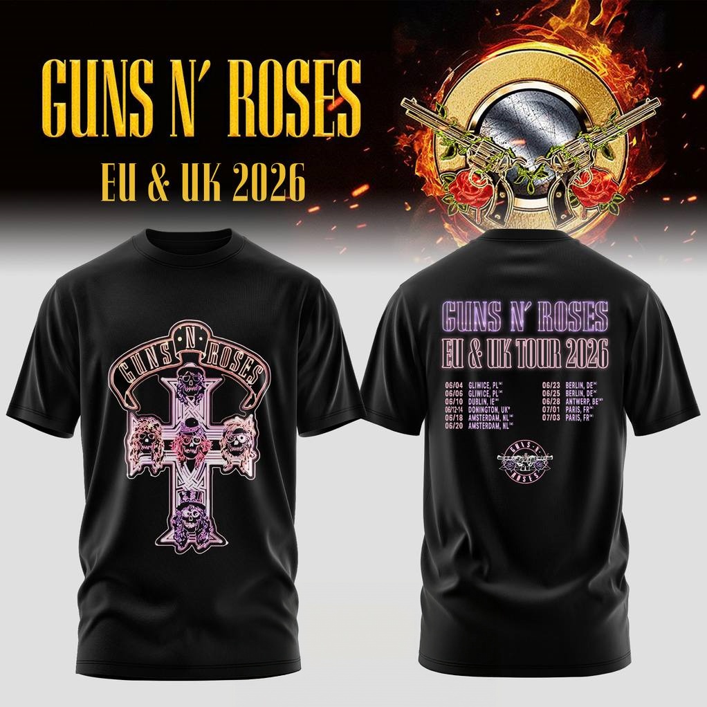 تي شيرت بتصميم فرقة Guns N Ros - مراجعة Summer Rose Clothing وسعره