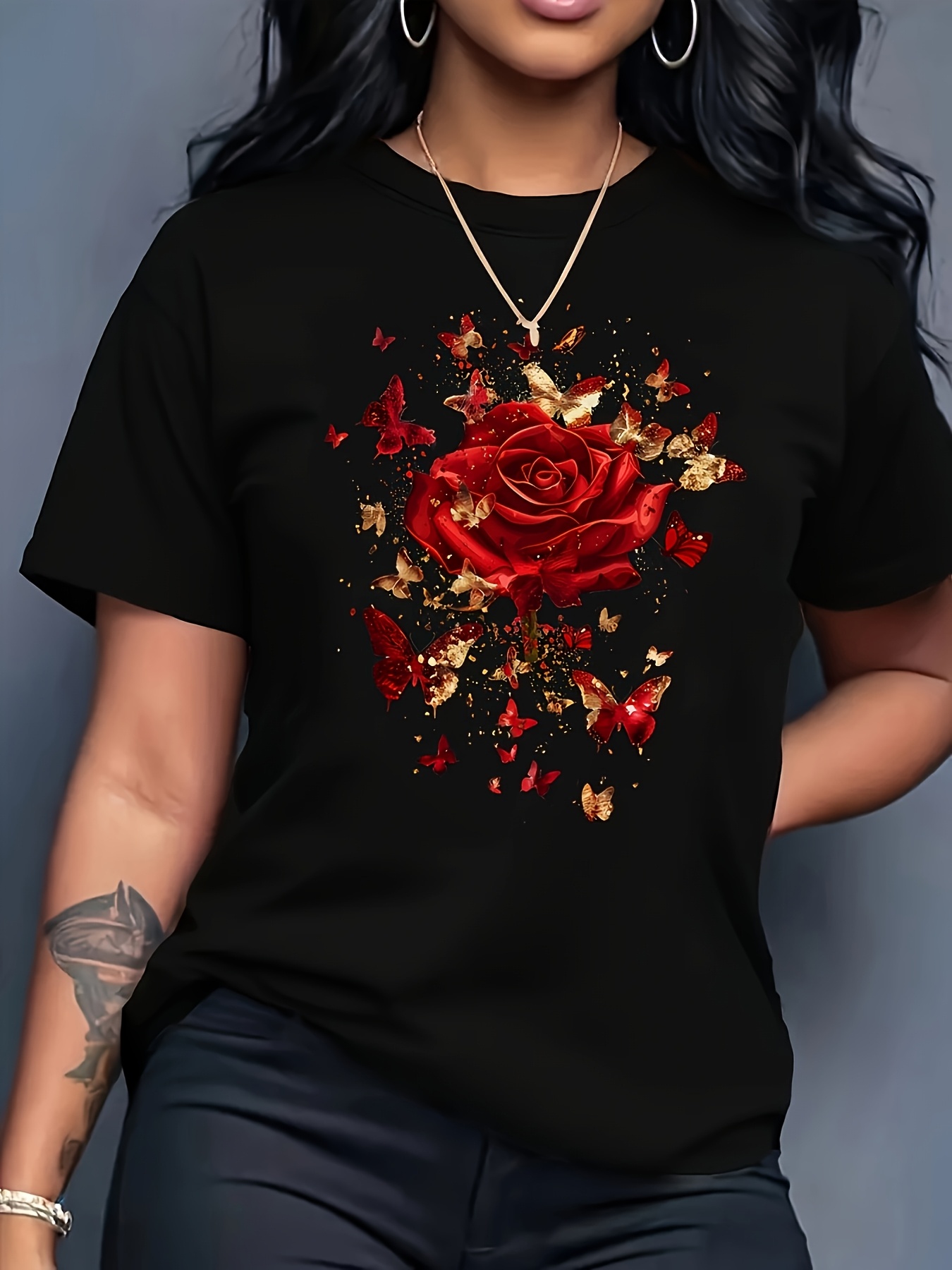 تي شيرت رياضي غير رسمي للسيدات - مراجعة Summer Rose Clothing وسعره
