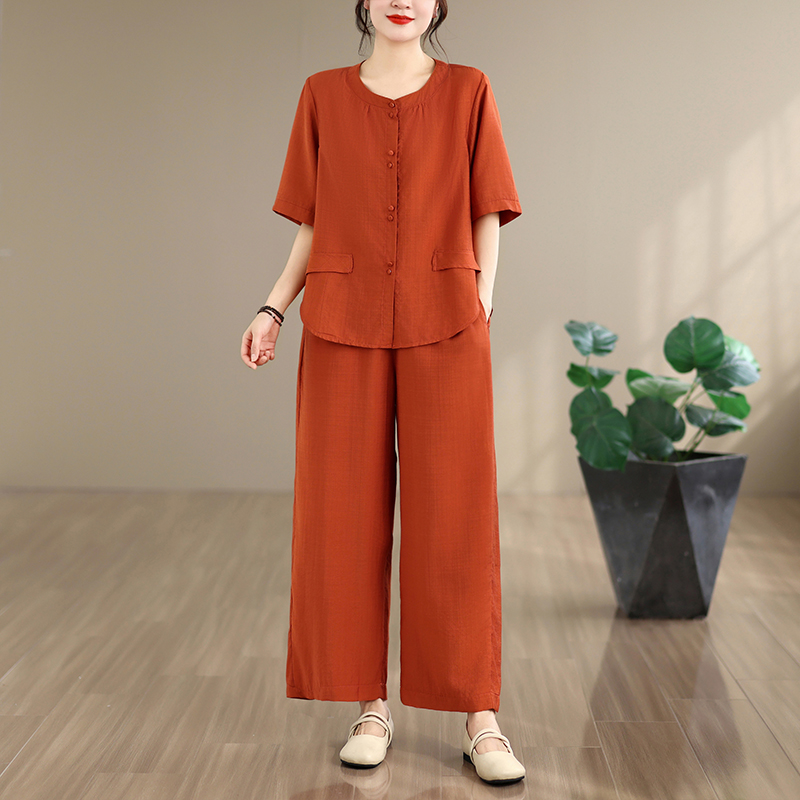طقم صيفي جديد من قطعتين من الق - مراجعة Summer Clothing For Women Over 60 وسعره