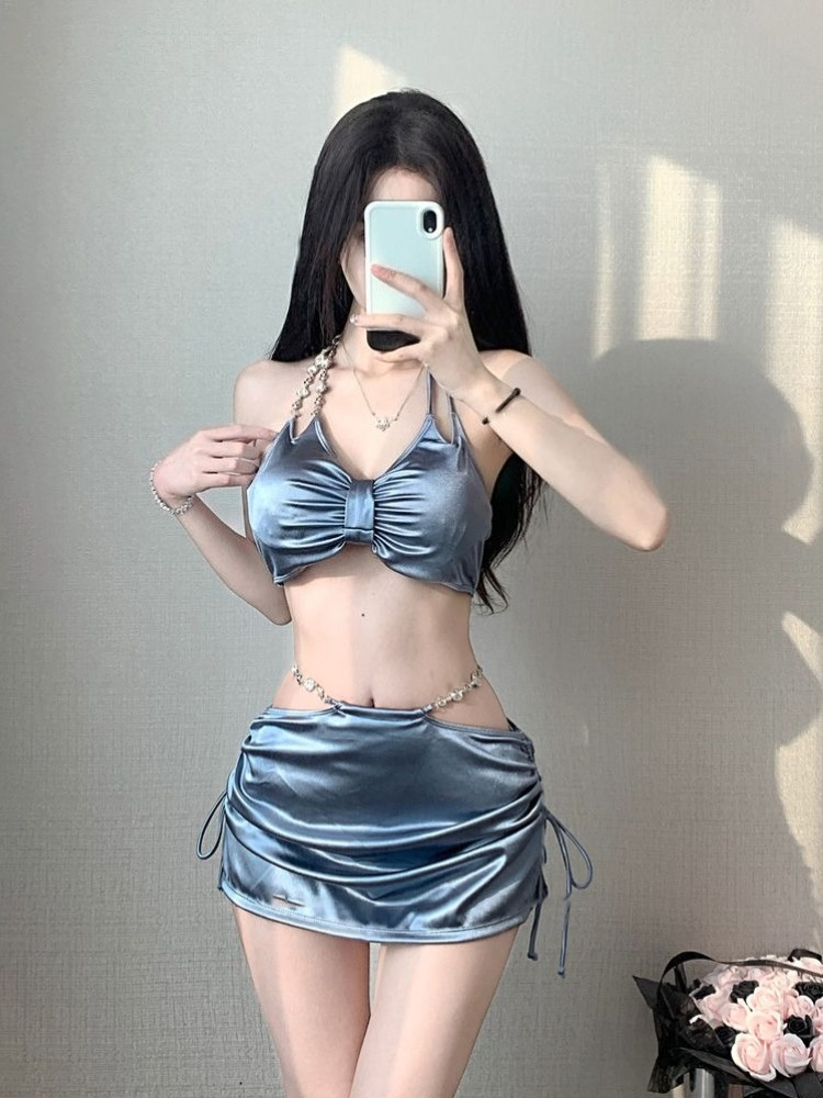 طقم بيكيني نسائي أنيق بحمالات  - مراجعة Bikini Set Push Up وسعره