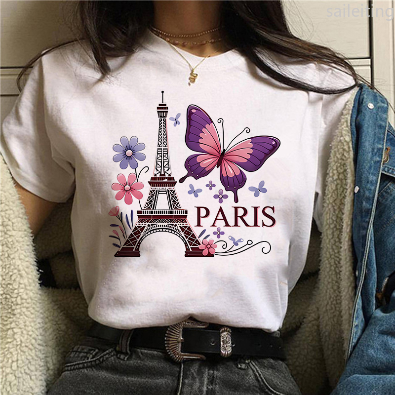 90s اللون زهرة فراشة باريس تصم - مراجعة Summer Clothing In Paris وسعره