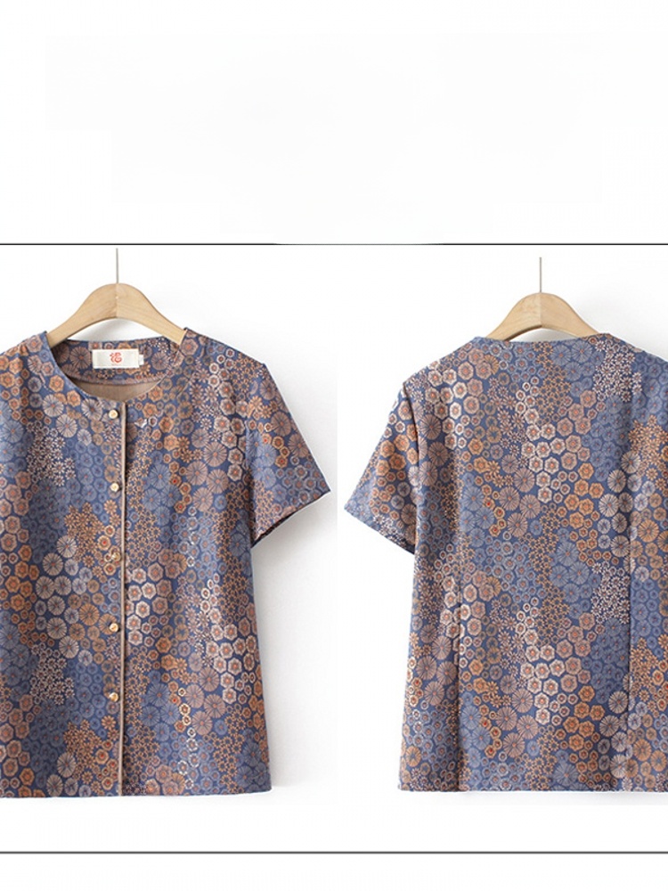طقم قطعتين بأكمام قصيرة على طر - مراجعة Summer Clothing For Women Over 60 وسعره