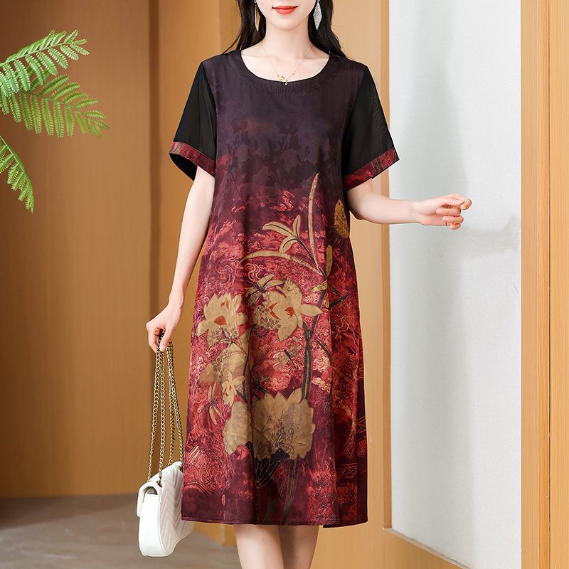 فستان أنيق متوسط الطول مطبوع ب - مراجعة Summer Clothing For Women Over 60 وسعره