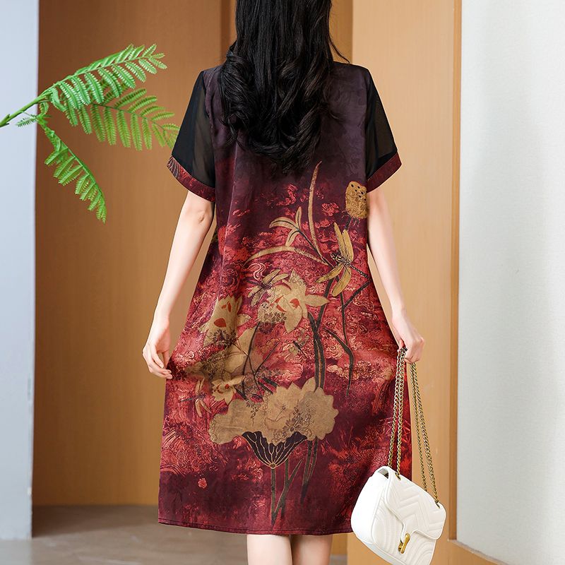 فستان أنيق متوسط الطول مطبوع ب - مراجعة Summer Clothing For Women Over 60 وسعره