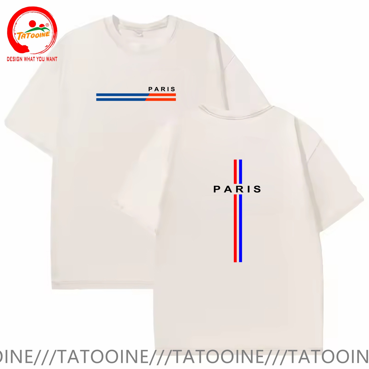 تي شيرت قطني مغسول بتصميم عتيق - مراجعة Summer Clothing In Paris وسعره