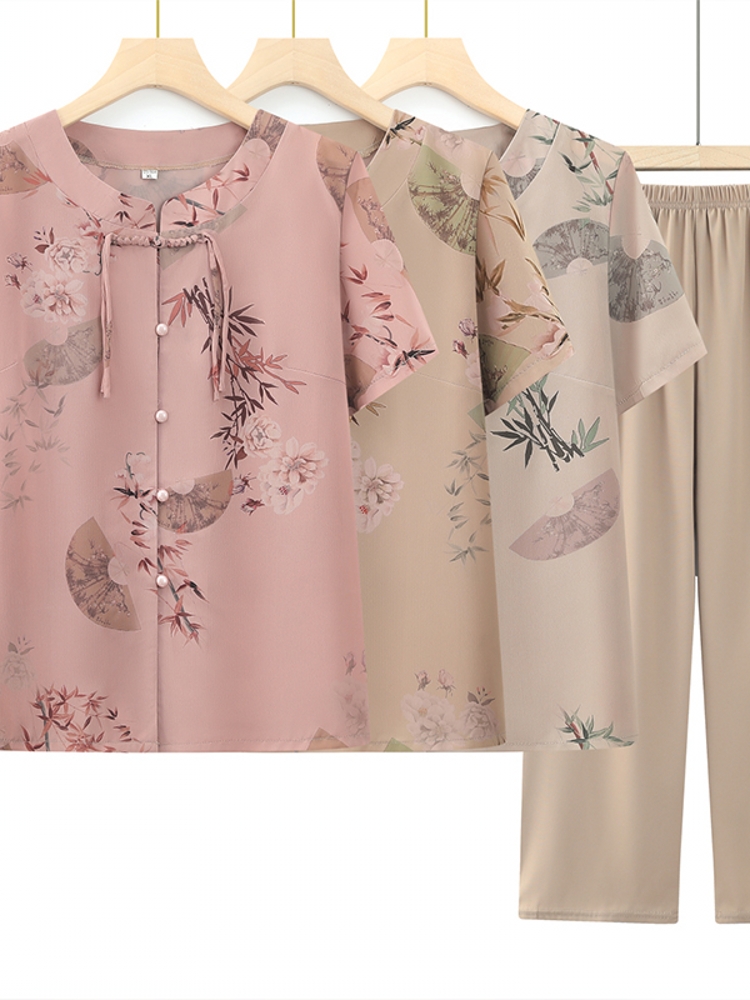طقم صيفي عصري من قطعتين بأكمام - مراجعة Summer Clothing For Women Over 60 وسعره