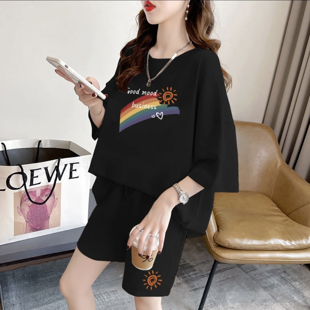 طقم شورت صيفي نسائي عصري، ملاب - مراجعة Summer Clothing Usa وسعره